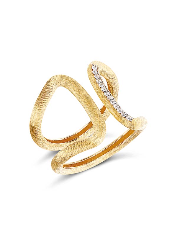 Nanis Anello "LIBERA" a fascia in oro e diamanti – Nanis Italian Jewels Acquista Ora