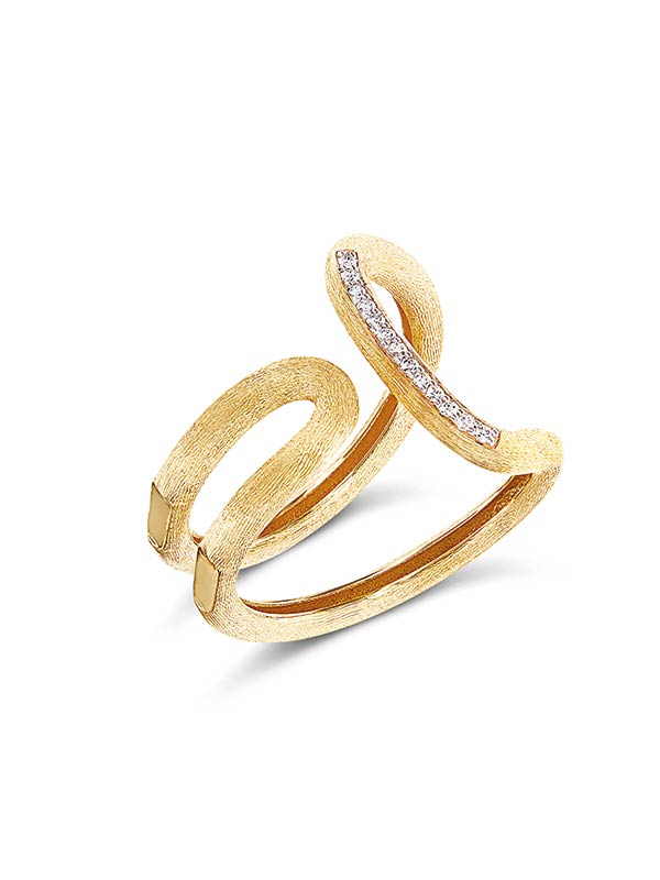 Nanis Anello "LIBERA" contemporaneo in oro e diamanti – Nanis Italian Jewels Consegna Veloce