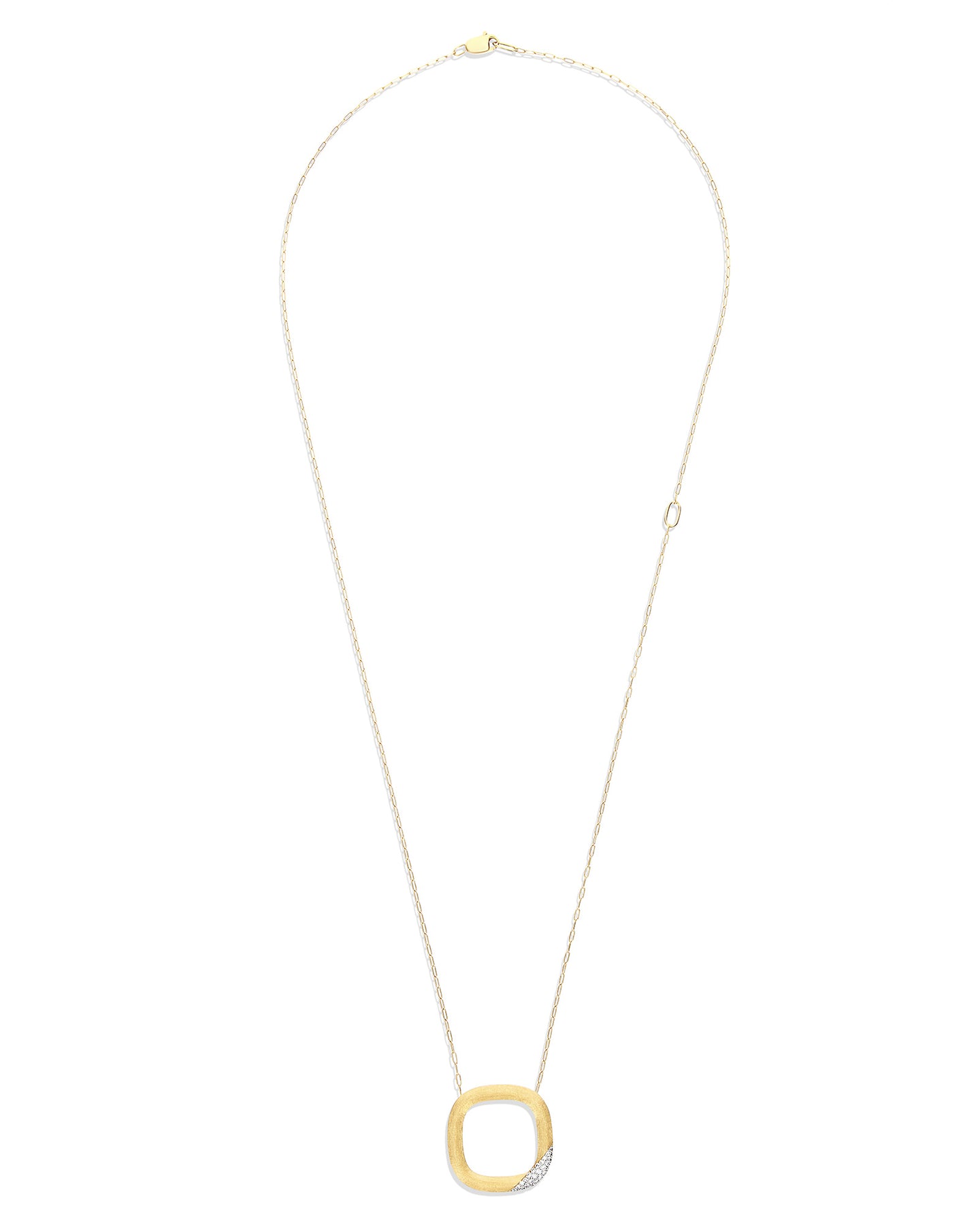 Nanis Collana "LIBERA" con ciondolo squadrato in oro e diamanti (grande) – Nanis Italian Jewels Promozione Limitata