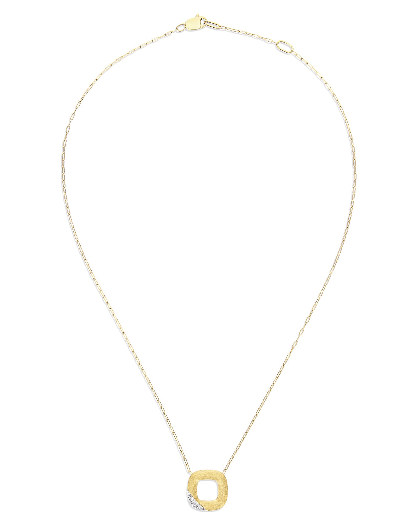 Nanis Collana "LIBERA" con ciondolo squadrato in oro e diamanti (piccolo) – Nanis Italian Jewels Fino Al -60%