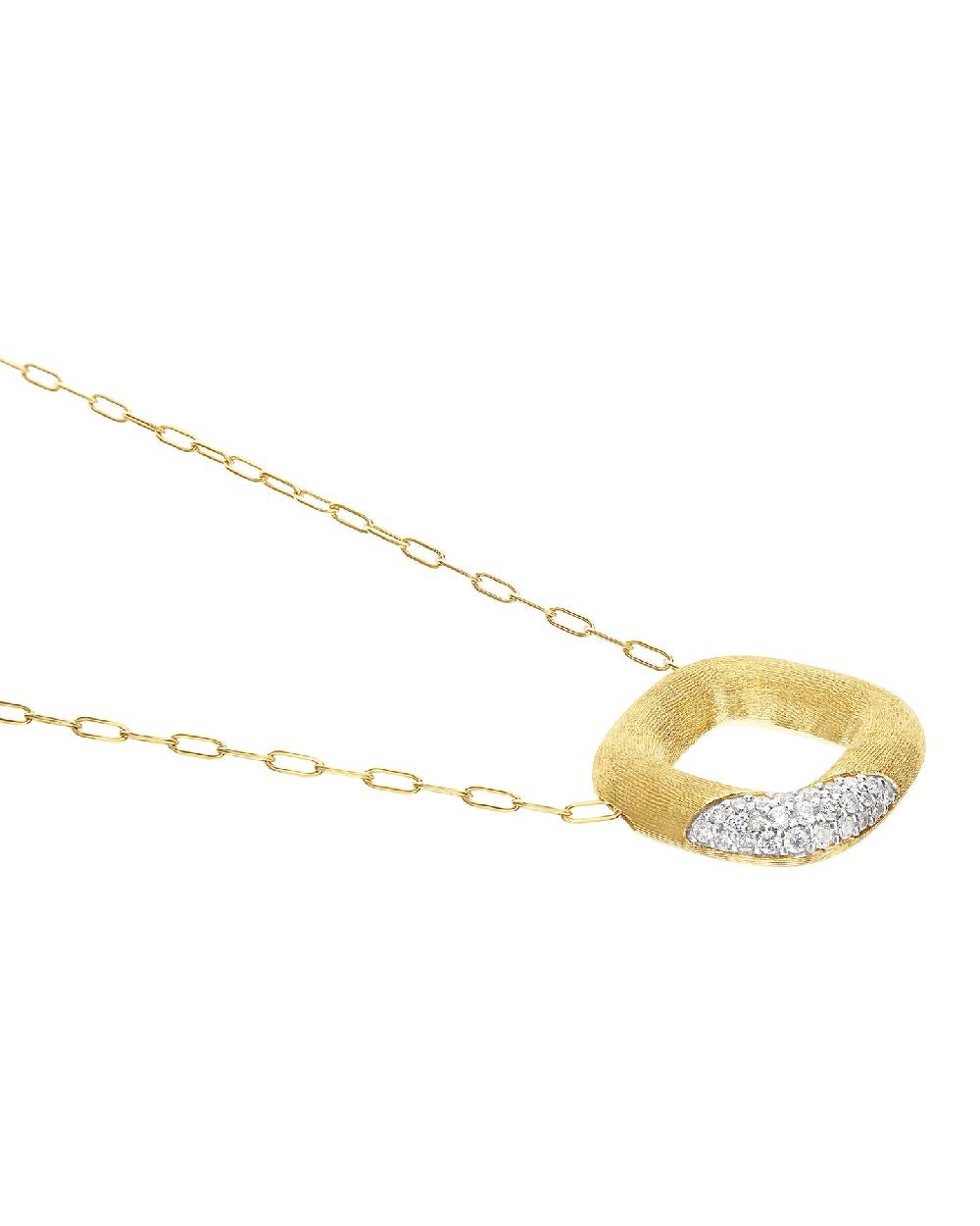 Nanis Collana "LIBERA" con ciondolo squadrato in oro e diamanti (piccolo) – Nanis Italian Jewels Fino Al -60%