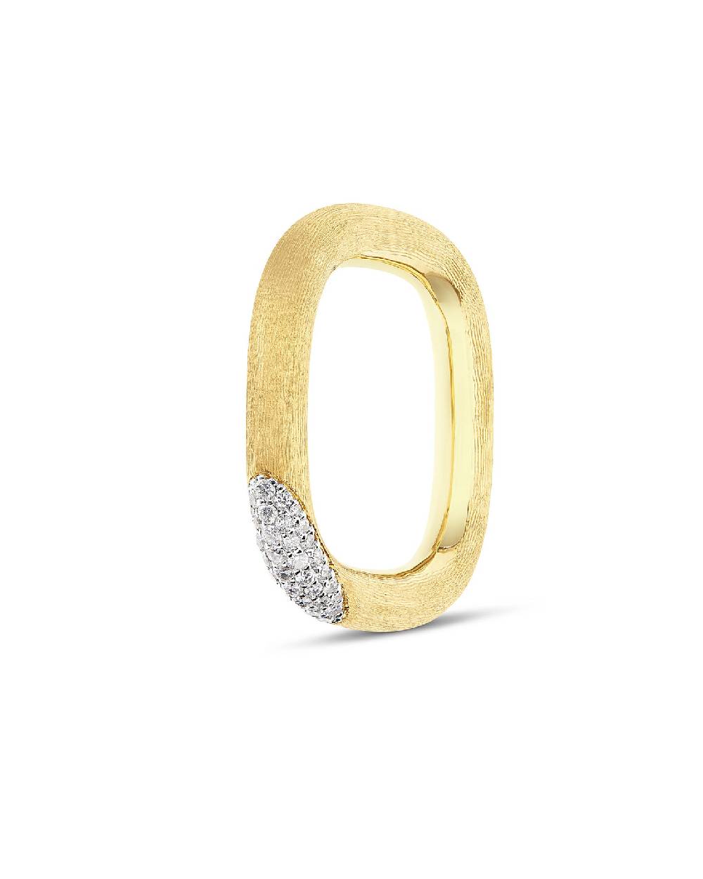 Nanis Anello "LIBERA" squadrato in oro e diamanti (grande) – Nanis Italian Jewels Prezzo Ridotto
