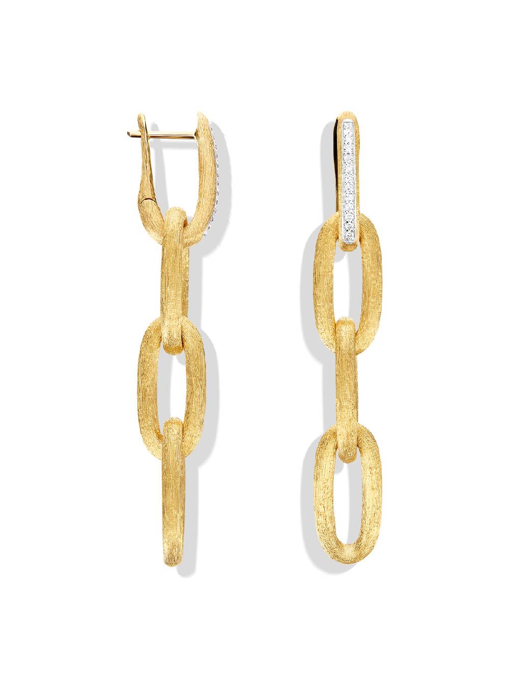 Nanis Orecchini "LIBERA SOUL" pendenti con triplo elemento in oro e diamanti – Nanis Italian Jewels Convenienza