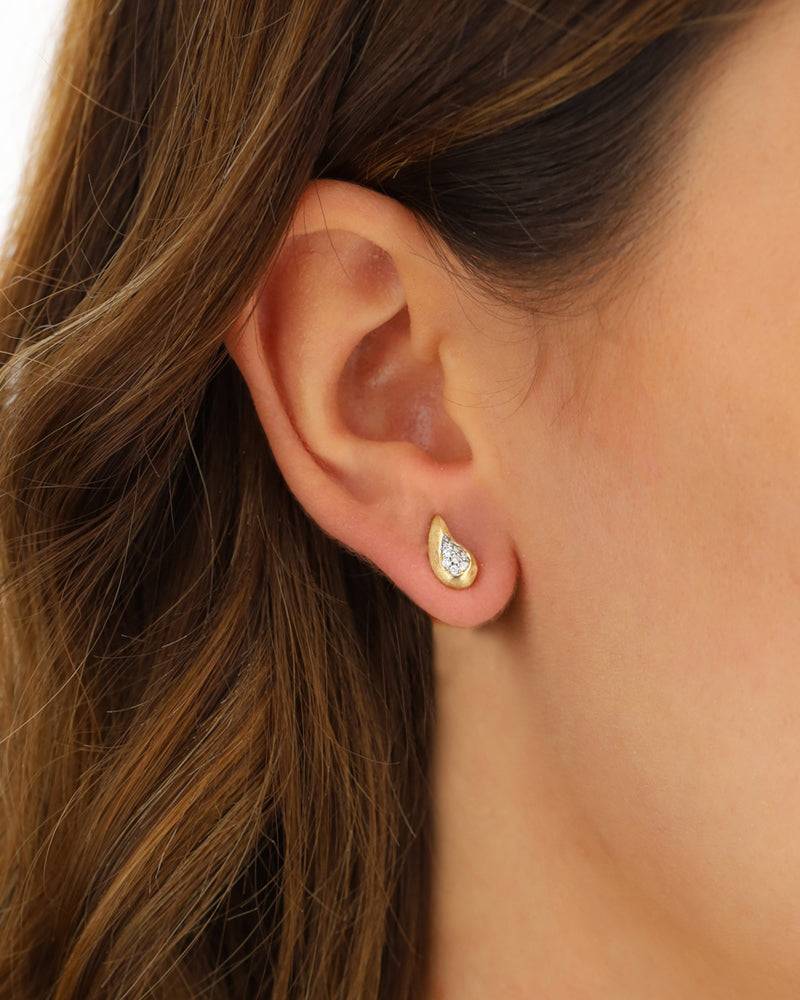 Nanis Orecchini a lobo "TRASFORMISTA" con elemento a goccia in oro e diamant – Nanis Italian Jewels Affare Del Giorno