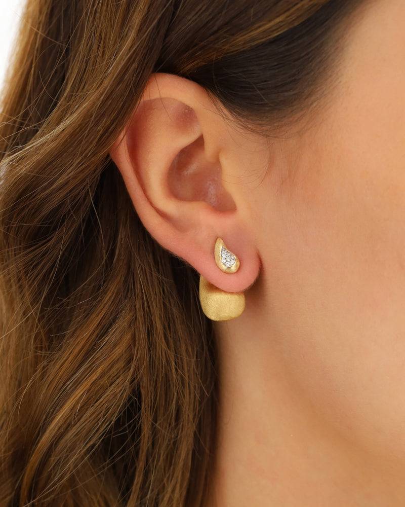Nanis Orecchini "CASHMERE" 3 in 1 in oro e diamanti – Nanis Italian Jewels Novità