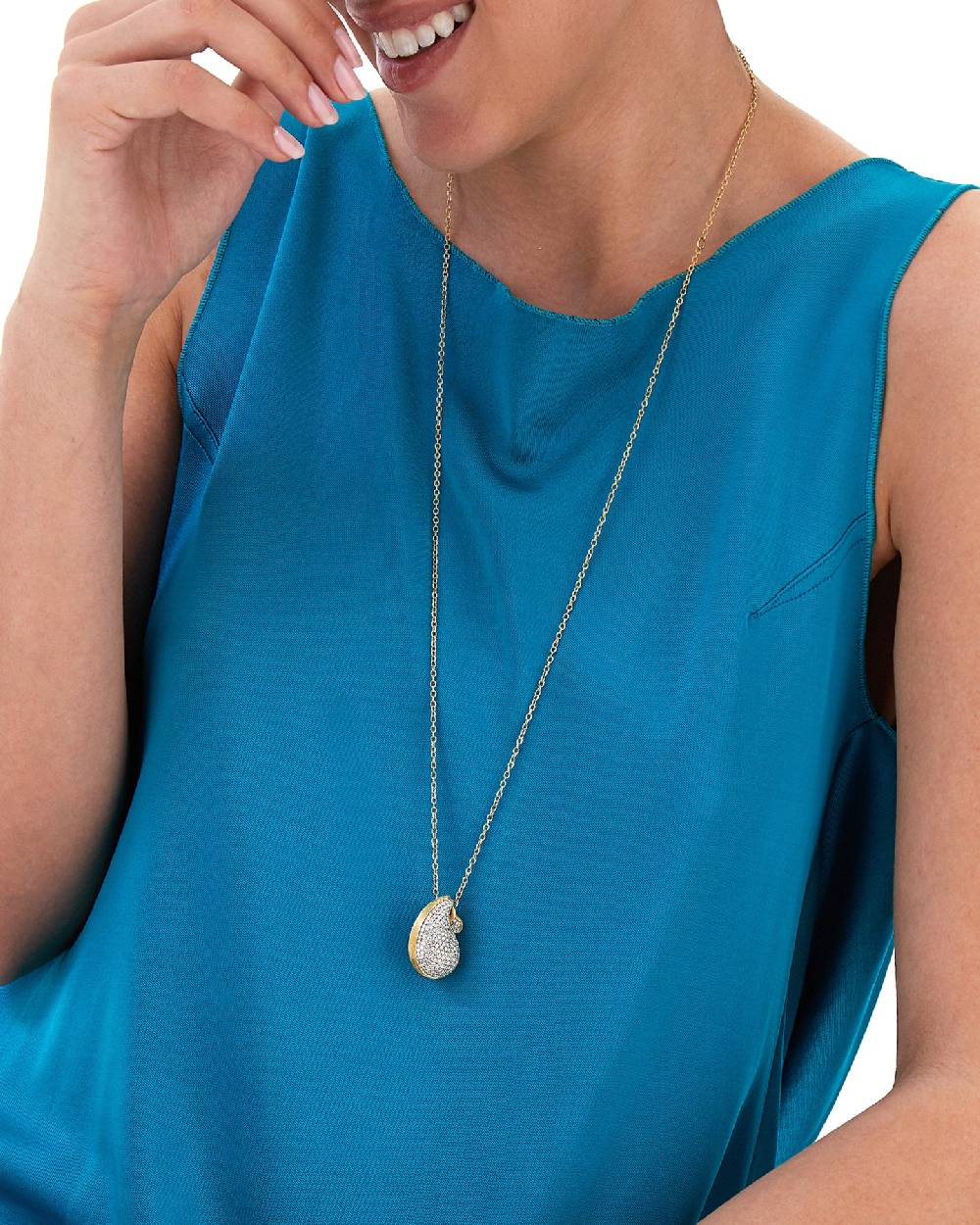 Nanis Collana "CASHMERE" pendente con ciondolo in oro e diamanti – Nanis Italian Jewels Economico
