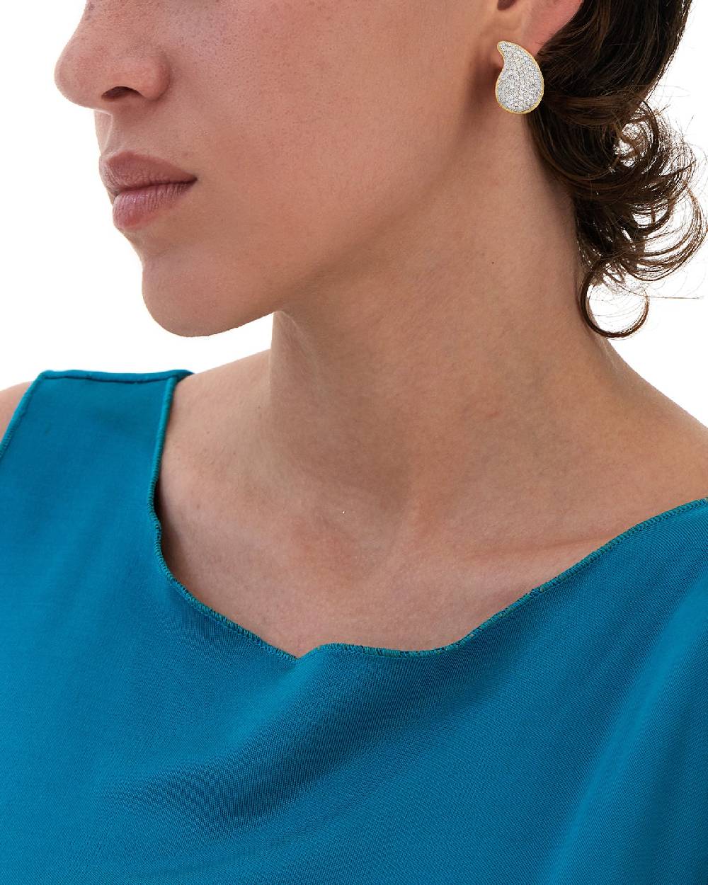 Nanis orecchini mini "CASHMERE" in oro e diamanti – Nanis Italian Jewels Outlet