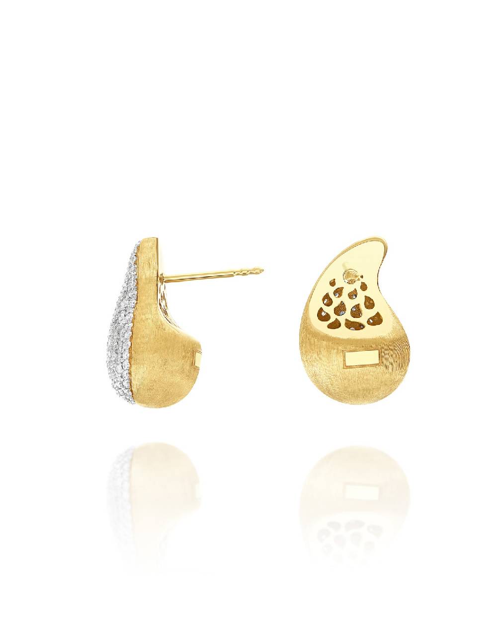 Nanis orecchini mini "CASHMERE" in oro e diamanti – Nanis Italian Jewels Outlet