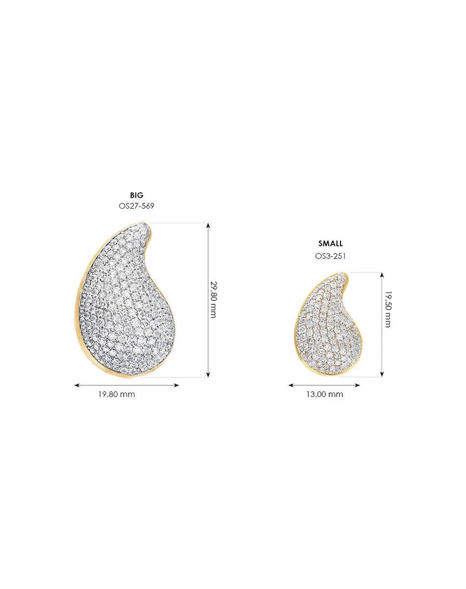 Nanis orecchini mini "CASHMERE" in oro e diamanti – Nanis Italian Jewels Outlet