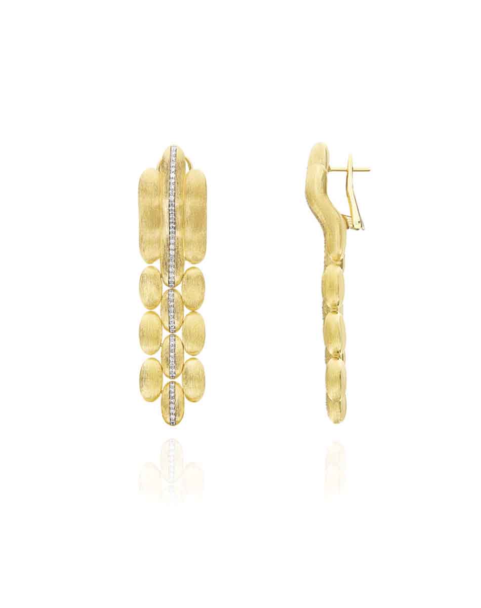 Nanis Orecchini "Diva" pendenti in oro e diamanti – Nanis Italian Jewels Offerte