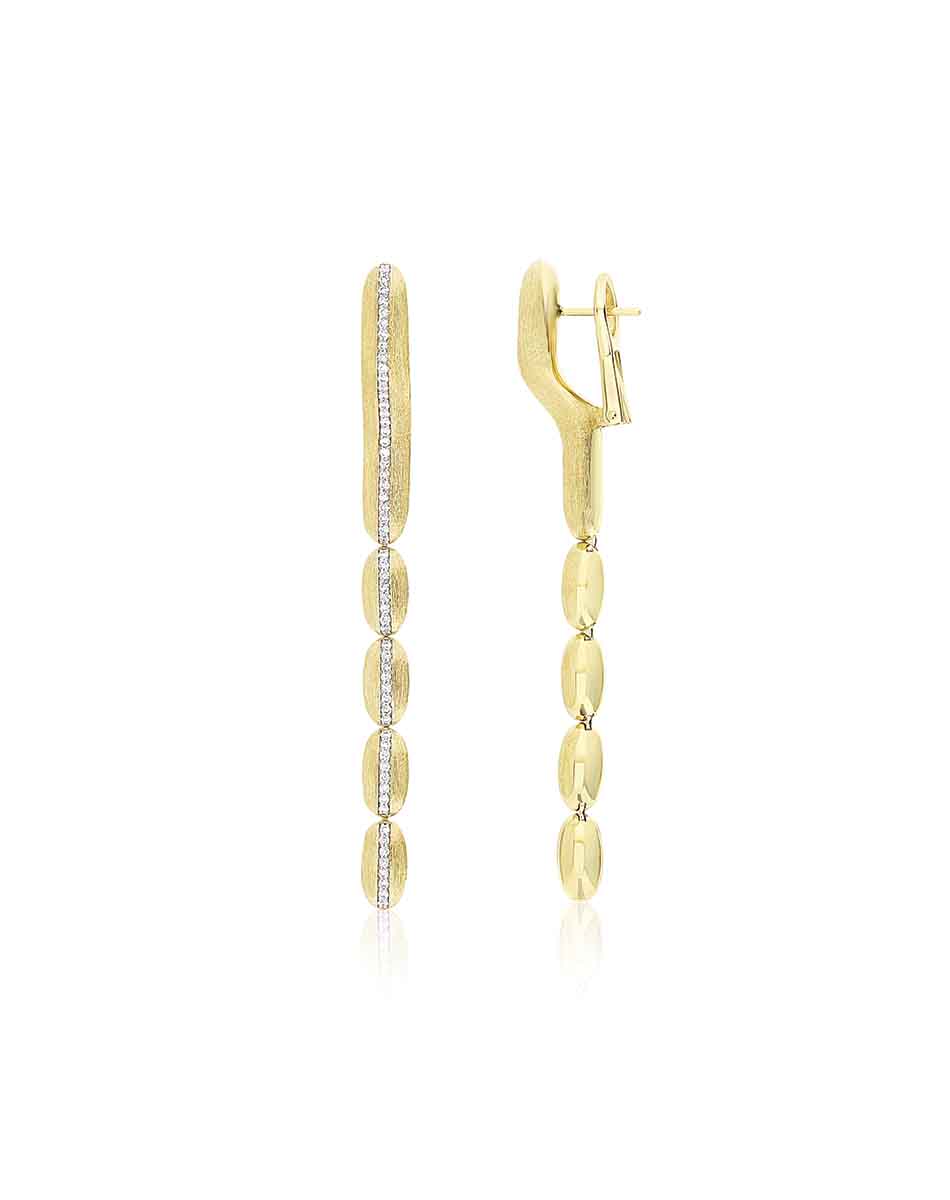 Nanis Orecchini "Diva" pendenti in oro e diamanti – Nanis Italian Jewels Vendita Economica