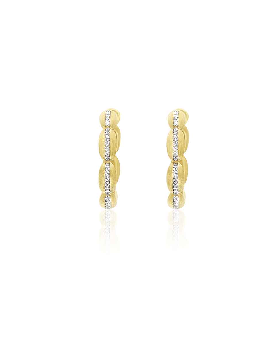 Nanis Orecchini a cerchio grandi "Diva" in oro e diamanti – Nanis Italian Jewels I Più Venduti