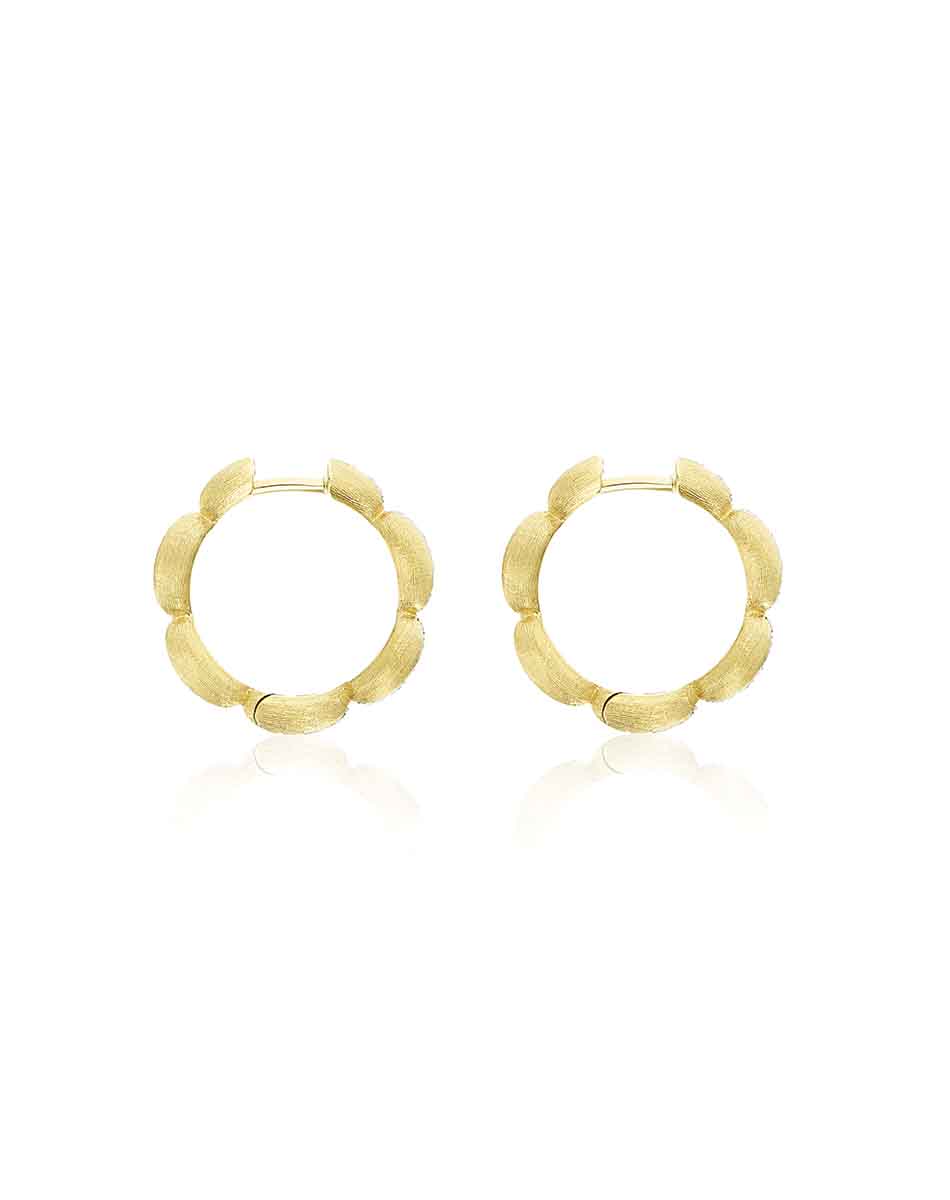 Nanis Orecchini a cerchio medi "Diva" in oro e diamanti – Nanis Italian Jewels Vendite Flash