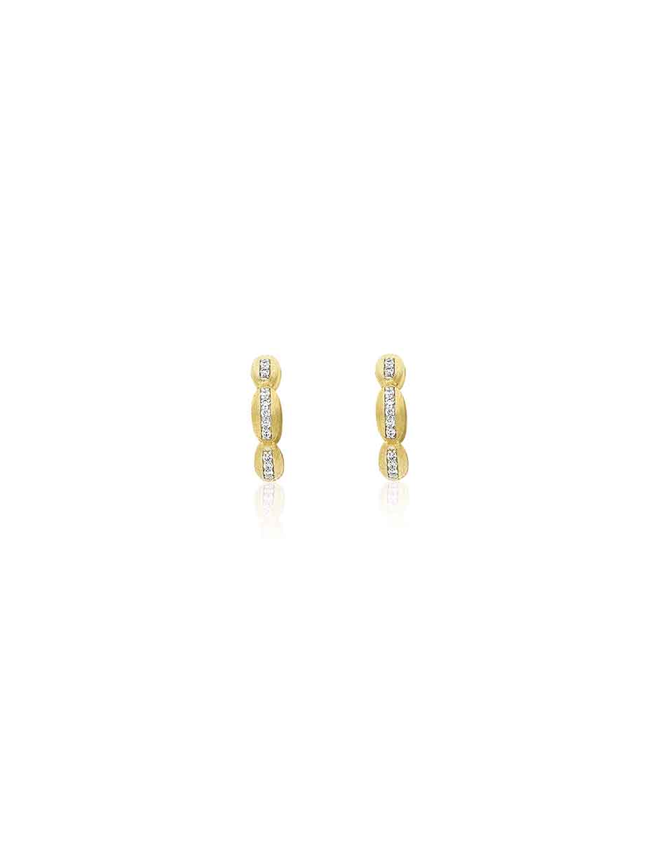 Nanis Orecchini a cerchio piccoli "Diva" in oro e diamanti – Nanis Italian Jewels Negozio