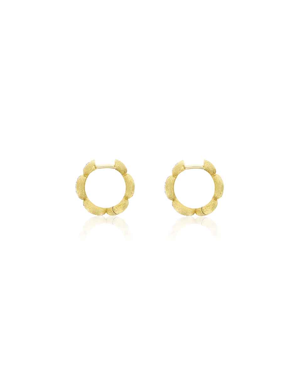 Nanis Orecchini a cerchio piccoli "Diva" in oro e diamanti – Nanis Italian Jewels Negozio