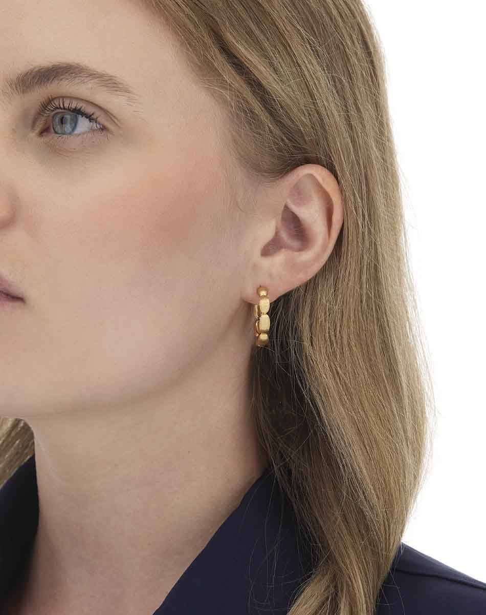 Nanis Orecchini a cerchio grandi "Diva" in oro – Nanis Italian Jewels In Saldo