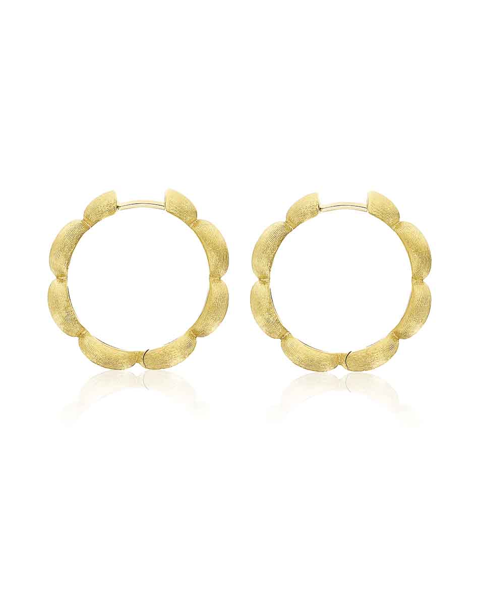 Nanis Orecchini a cerchio grandi "Diva" in oro – Nanis Italian Jewels In Saldo