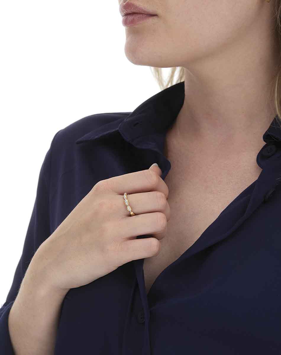 Nanis Anello “Diva” con boules in oro e diamanti – Nanis Italian Jewels Italia