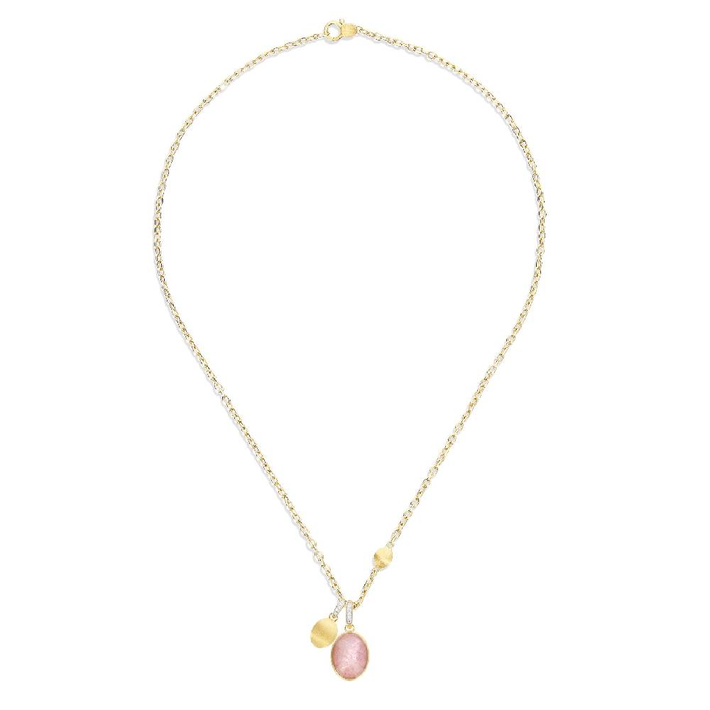 Nanis Collana a catena con charms pendenti "boules" in oro inciso, diamanti – Nanis Italian Jewels In Linea