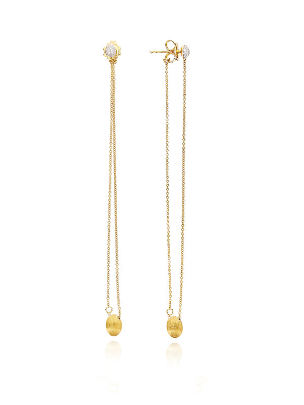 Nanis Orecchini "LUCE" pendenti lunghi in oro e diamanti – Nanis Italian Jewels Ultimo giorno