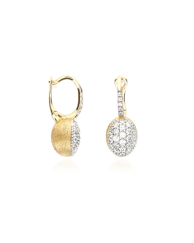 Nanis Orecchino "BABY CILIEGINA" con boule pendente in oro e diamanti – Nanis Italian Jewels Vendita