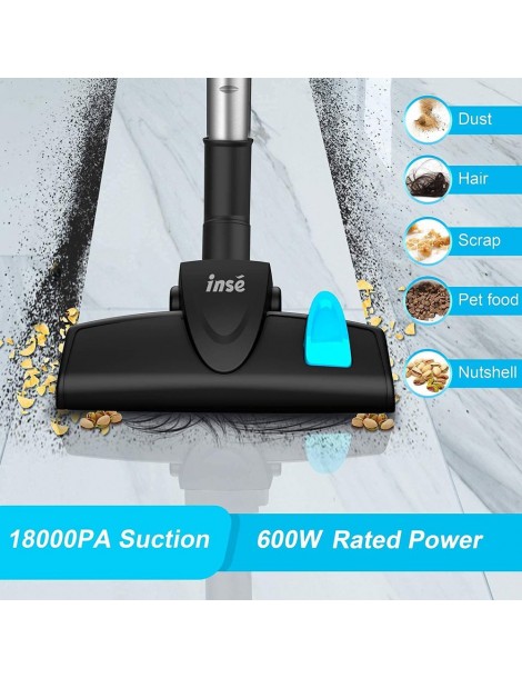 INSE I5 Aspirazione 18Kpa 600W Motore con filo Aspirapolvere portatile 1L Coppa polvere – Blu Sconto