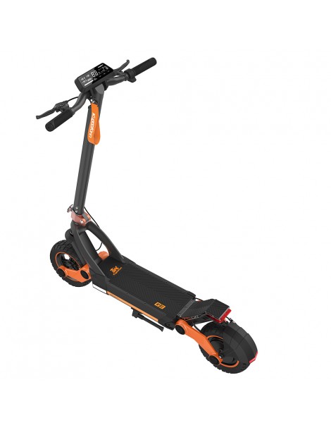 KUGOO KIRIN G3 Adventurers Dream Scooter Elettrico Pieghevole - Motore Brushless da 1200W e Batteria da 52V 18Ah - Nero Grande vendita