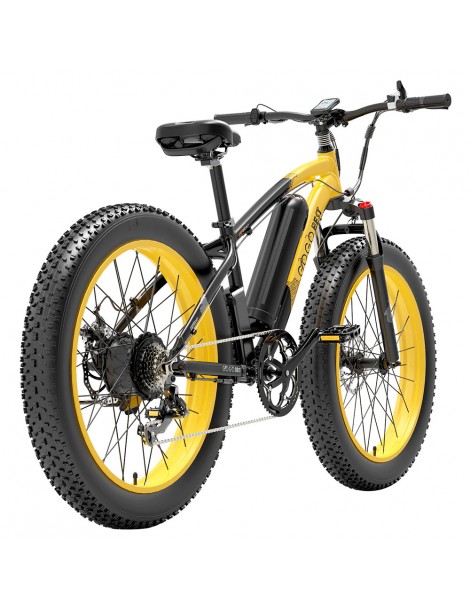 GOGOBEST GF600 26 Pollici Pneumatici Grassi Bicicletta Elettrica Pieghevole 1000W Motore 48V 13Ah Batteria - Nero Giallo I Più Venduti