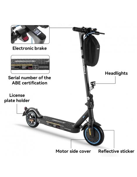 HONEYWHALE E9 con omologazione stradale (ABE) scooter elettrico pieghevole con motore da 350W batteria da 36V 7 5Ah Ultimo giorno