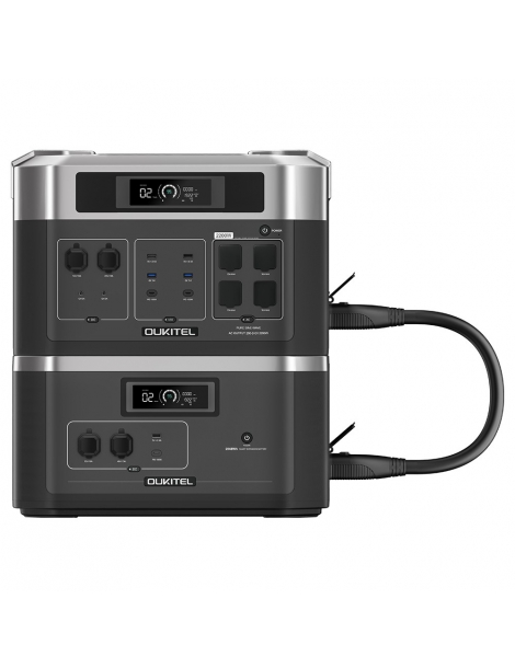 OUKITEL BP2000 Centrale elettrica portatile batteria LiFePO4 da 2048Wh/640000mAh uscita AC da 2200W UPS da 2000W Acquista Ora