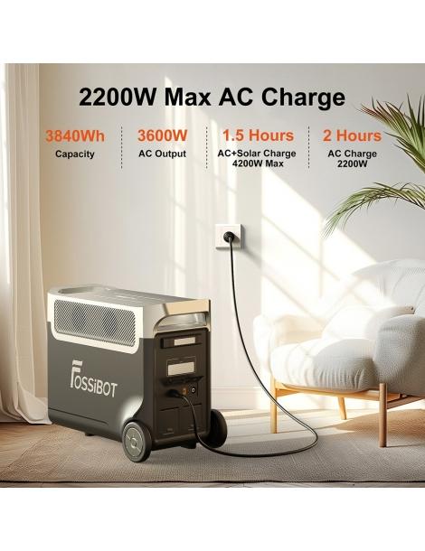 FOSSiBOT F3600 Pro + 2* FOSSiBOT FB3840 + 1* FOSSiBOT SP420 Kit Generatore Solare (11520Wh) Convenienza