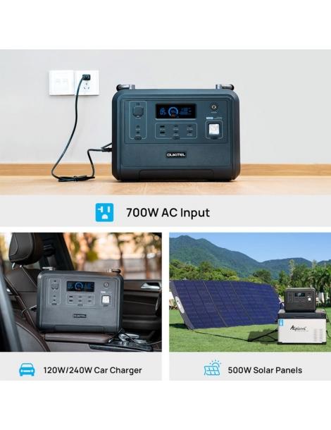 OUKITEL P1201E 960Wh 1200W Stazione di alimentazione portatile batteria LiFePo4 ricarica rapida in 1 5 ore luce LED Economico