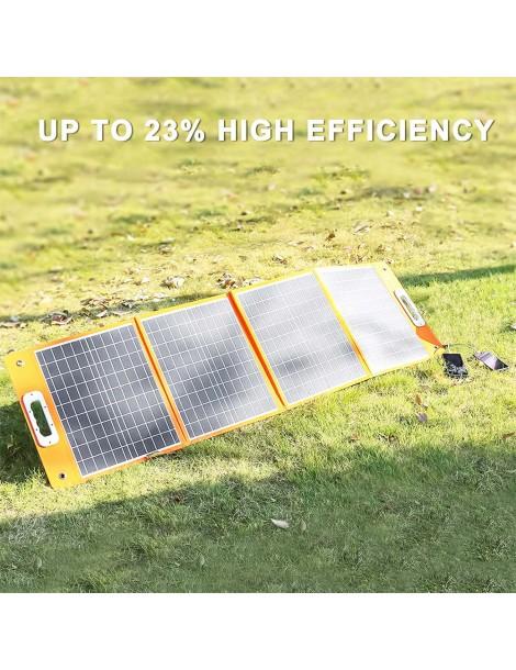 Flashfish TSP 18V/100W Pannello Solare Pieghevole Caricatore Solare Portatile con Uscita DC/USB Outlet