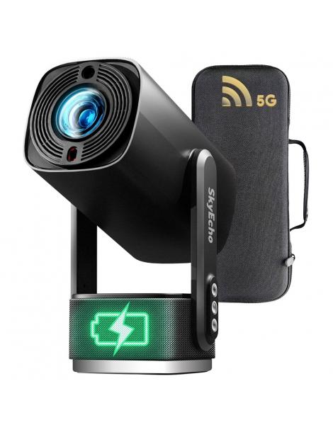 SkyEcho FreeONE Pro Proiettore portatile 350 ANSI Lumen risoluzione nativa 720P supporto gimbal a 270° Outlet
