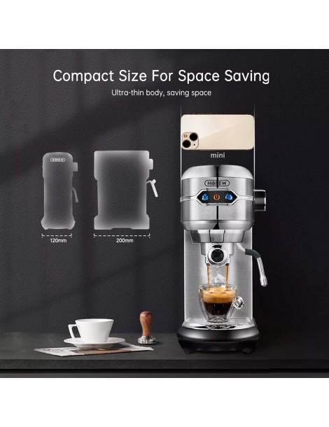 HiBREW H11 1450W Coffee Maker with Latte Cup 19 Bar Semi Auto Espresso Machine Fino Al -60%