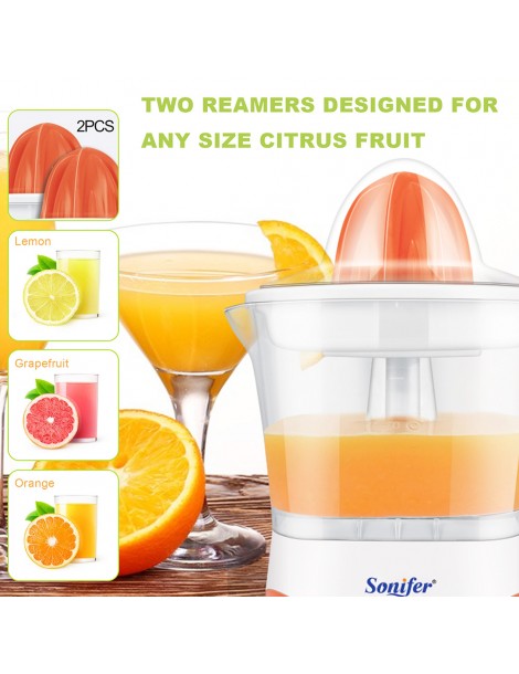 Sonifer SF5514 25W Electric Juicer Machine 1L Hand Press Citrus Juicer Maker Extractor Lemon Pomegranate Fruit Squeezer Affare Del Giorno