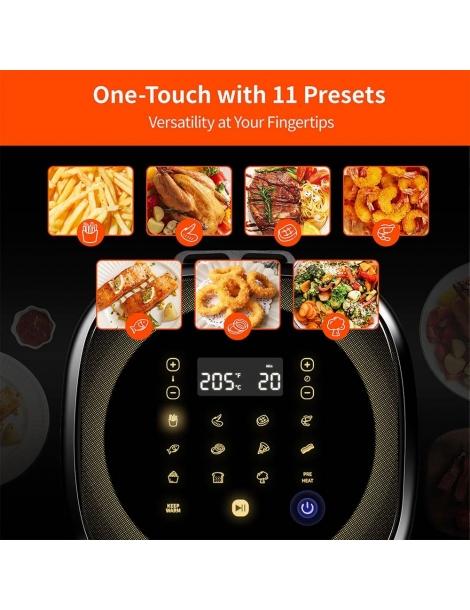 Ultenic K10 Friggitrice ad aria senza olio APP e controllo vocale 5L Forno elettrico caldo senza olio Cuocitore intelligente Offerte