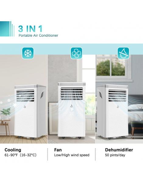 LUKO A011D1-7K 3 in 1 condizionatore d'aria portatile deumidificatore 7000BTU capacità di raffreddamento Vendite Flash