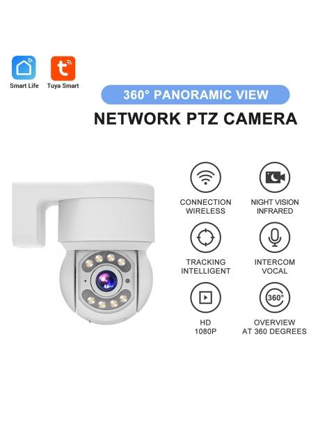TALLPOWER C48 Telecamera WiFi per esterni HD 2K 4MP visione notturna inclinazione panoramica a 360° Italy
