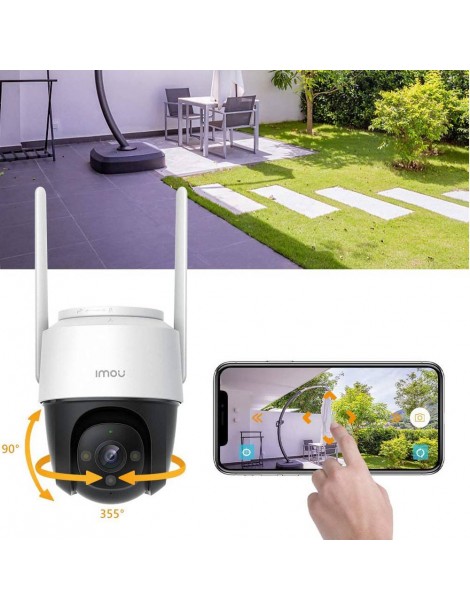 IMOU Cruiser Telecamera di sicurezza per esterni sirena da 110 dB visione notturna a colori telecamera panoramica 1080P IP66 Nuovo