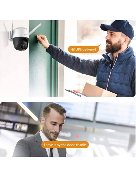 IMOU Cruiser Telecamera di sicurezza per esterni sirena da 110 dB visione notturna a colori telecamera panoramica 1080P IP66 Nuovo