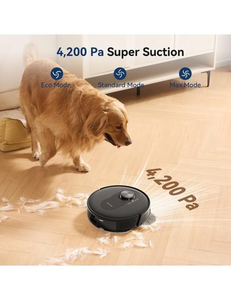 Proscenic Q8 Aspirapolvere robot aspirazione 4200 Pa LiDAR Nav autonomia 200 minuti - Nero Pezzi Unici