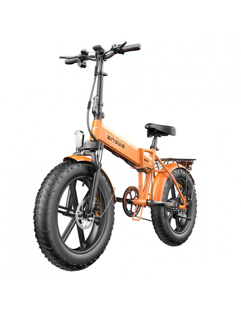 ENGWE EP-2 Pro 20 Pollici Bicicletta Elettrica Pieghevole con Pneumatici Grassi 750W Motore 48V 13Ah LG 2022 Versione –Arancia Qualità Garantita