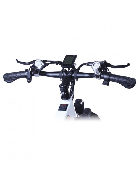 BEZIOR M26 26 Pollici Pneumatici Bicicletta Elettrica Pieghevole - 500W Motore Brushless & 48V 10Ah Batteria - Bianco Prezzo Ridotto