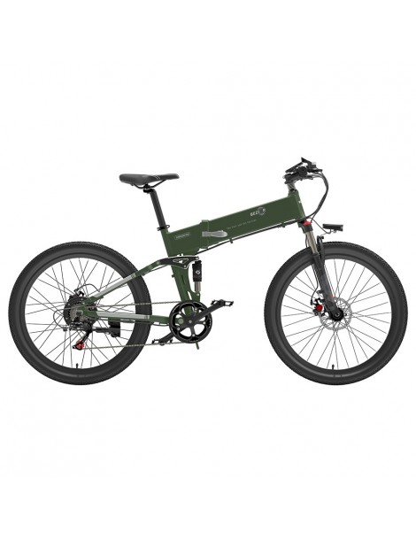 BEZIOR X500 Pro 26 pollici Pneumatici Bicicletta Elettrica Pieghevole 500W Motore - verde militare Presa