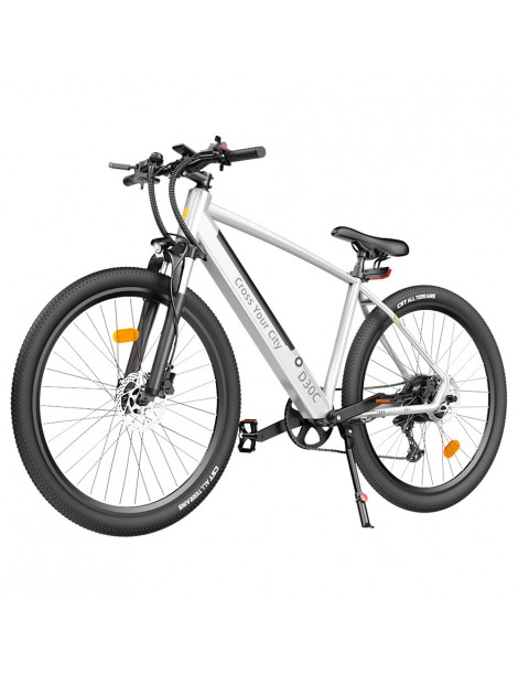 ADO DECE 300C(D30C) Bicicletta Elettrica 27.5in Pneumatico 36V 10.4Ah Batteria 250W Motore Shimano 9 velocità - Argento Sconto
