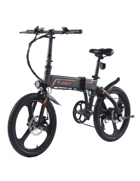 Niubility B20 20 Inch Bicicletta elettrica pieghevole 350W Motore 42V 10.4 Ah Batteria – Nero Saldi