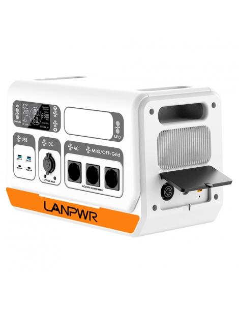 LANPWR 2200PRO Stazione di alimentazione portatile con inverter on-grid supporto 200W/400W/600W/800W - Spina UE I Più Venduti