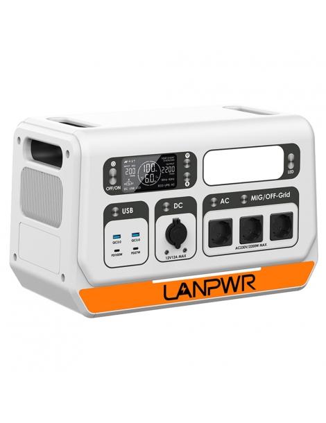 LANPWR 2200PRO Stazione di alimentazione portatile con inverter on-grid supporto 200W/400W/600W/800W - Spina UE I Più Venduti