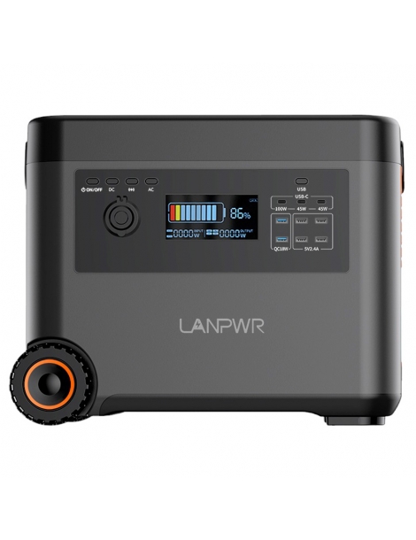 LANPWR Generatore Solare Portatile Da 2160Wh uscita CA da 2500W In Saldo